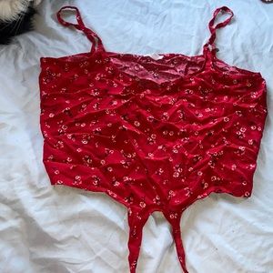 Floral Print Cropped Tanktop